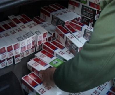 Peste 500 pachete de ţigări şi 80 de kilograme de cafea, confiscate dintr-o casă din Tileagd